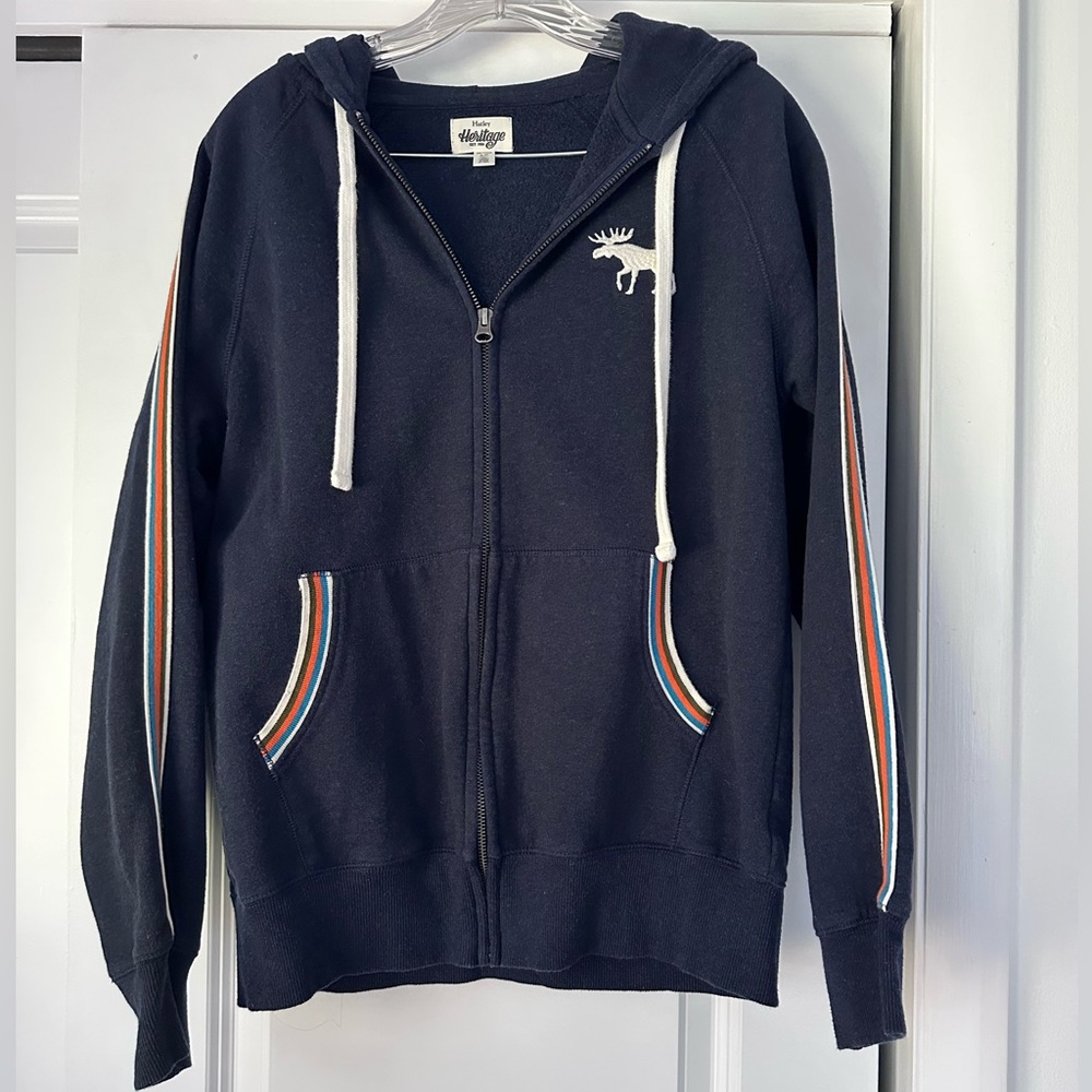 Navy Full Zip Hoodie